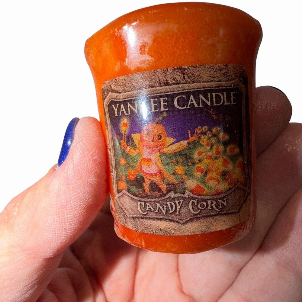 Yankee Candle "Candy Corn" Votive Retired Scent Vintage NEW In Package